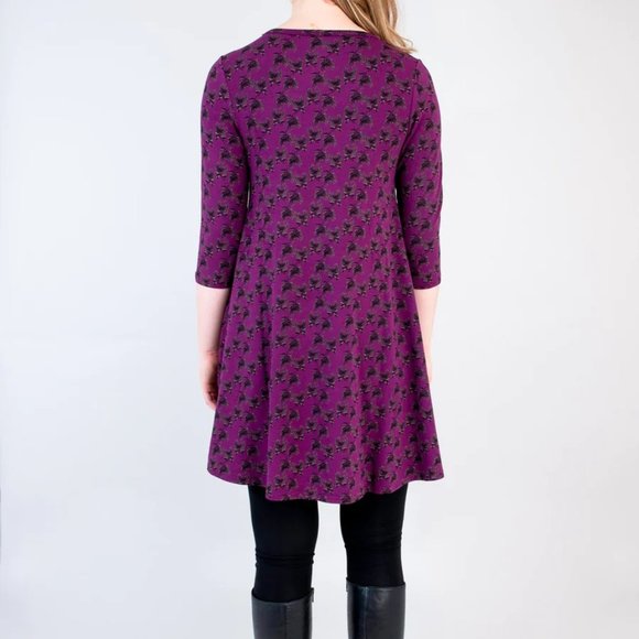 Blue Sky Clothing Veronica Tunic - Orchid Mums 4X - Picture 2 of 2